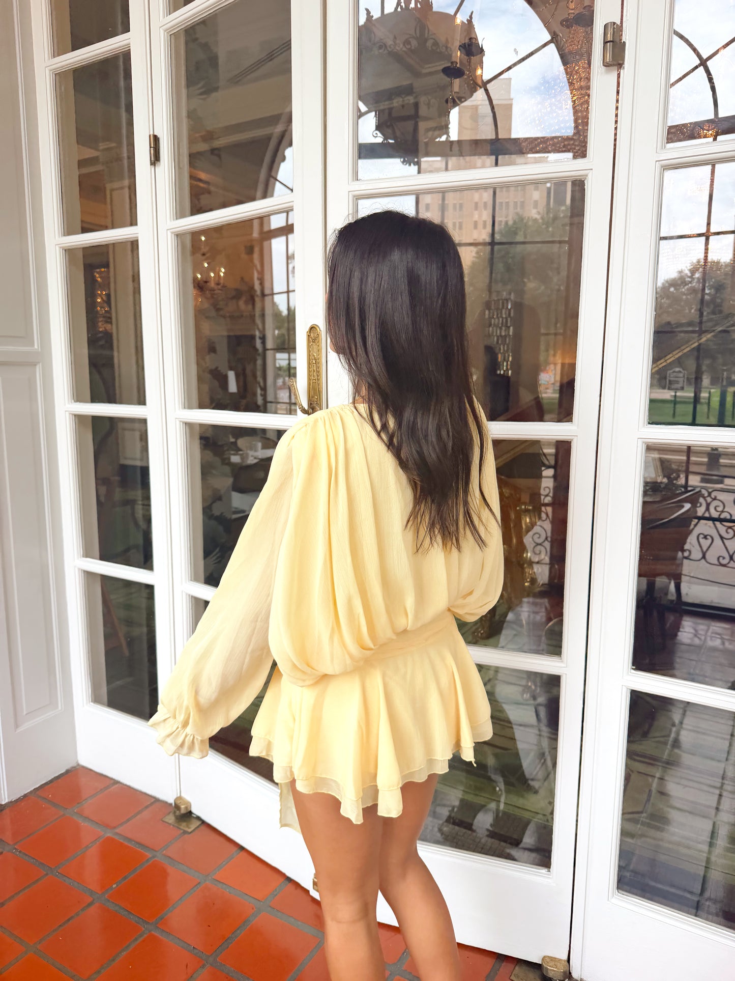 Katie Chiffon Ruffle Mini Dress