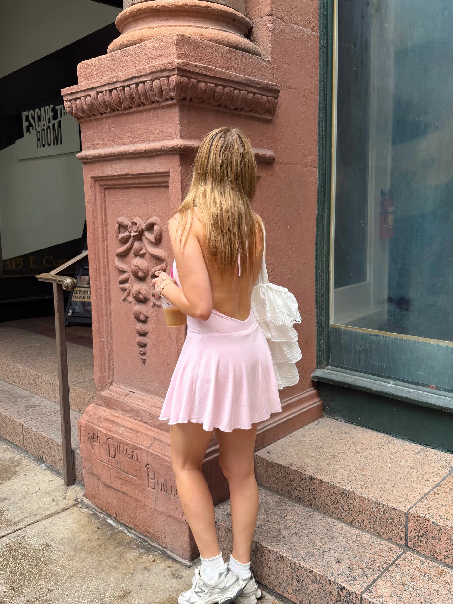Marissa halter neck mini dress