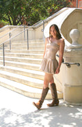 Victoria Taupe Bubble Dress