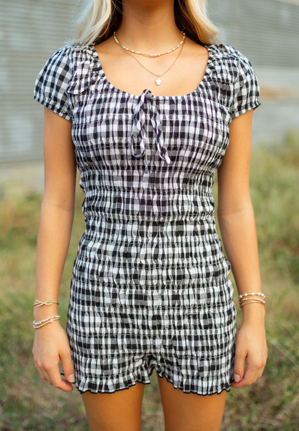 Kenzee Smocked Romper