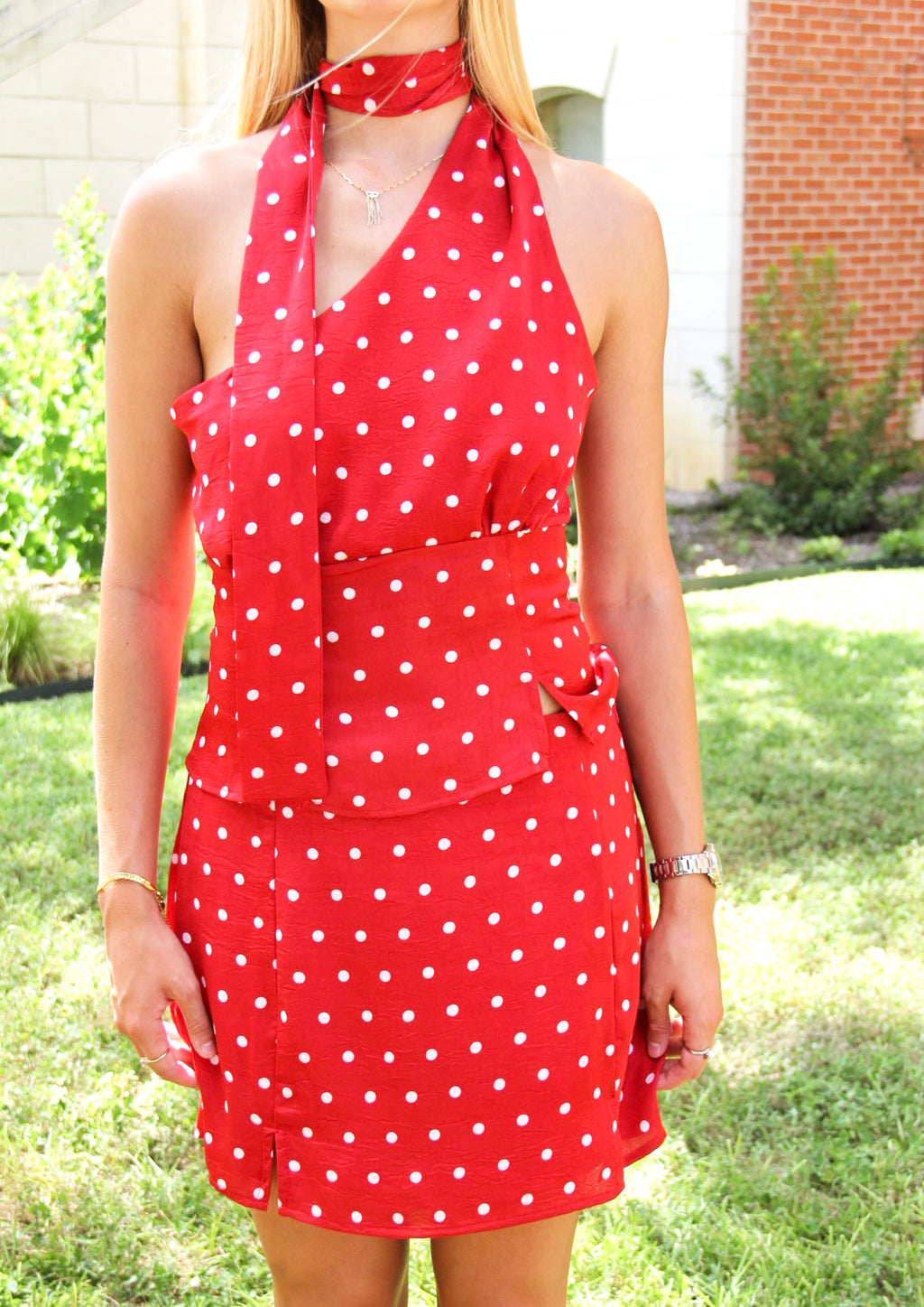 Presley Red Dot Set