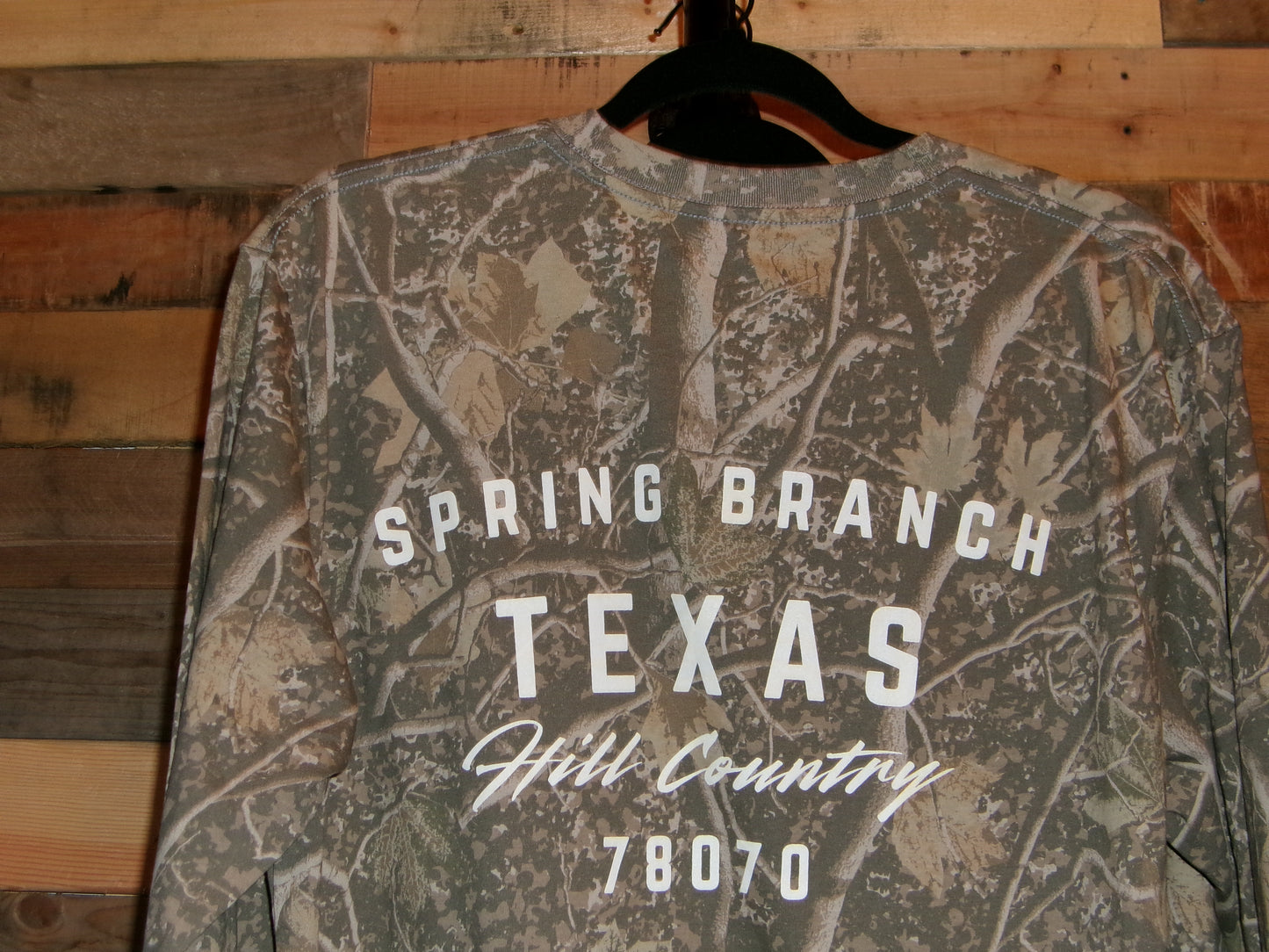 Camo Zip Code Long Sleeve shirt