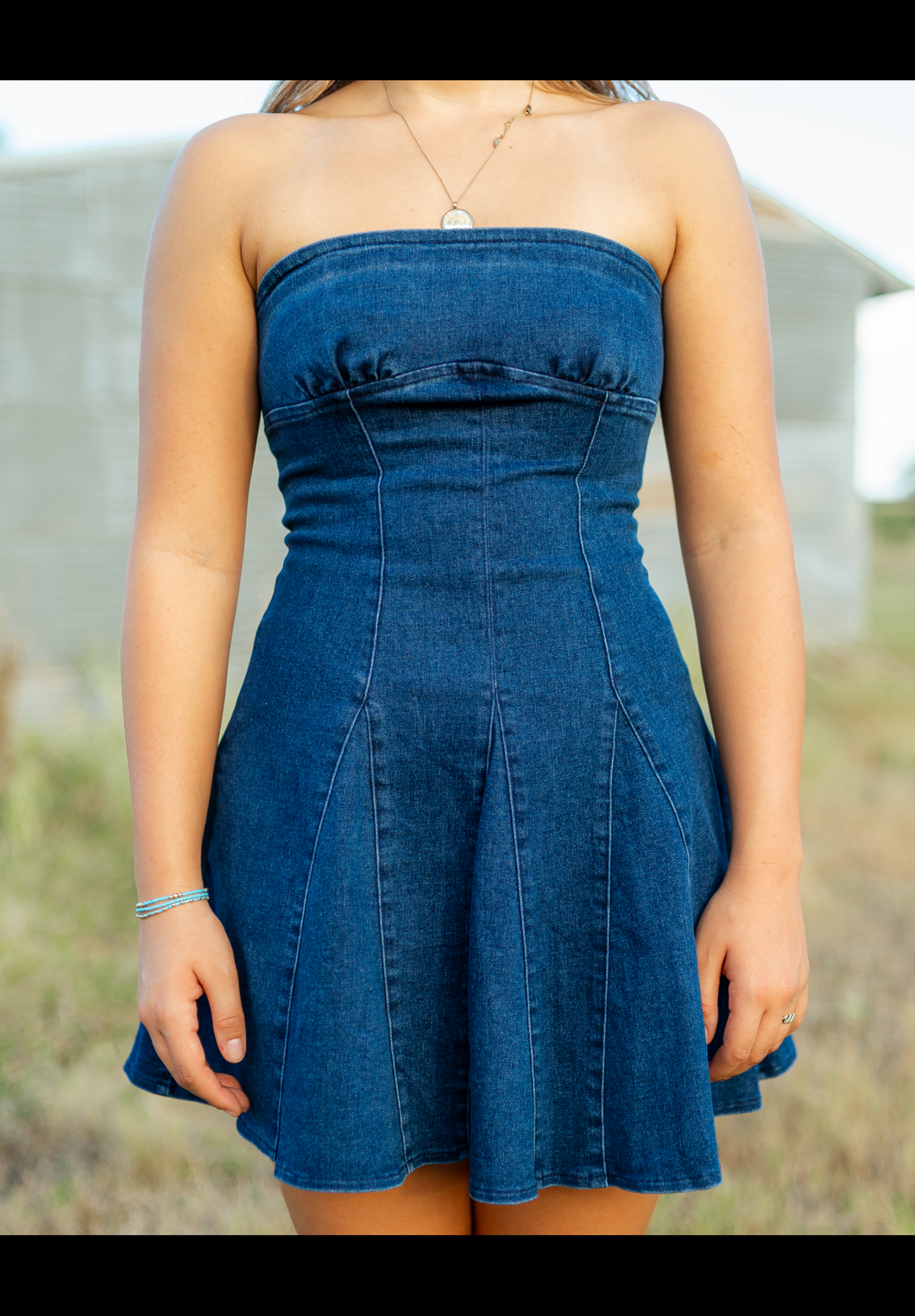 Ella Indigo Mini Dress