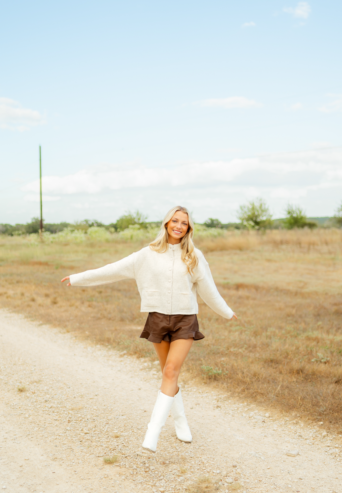 Heather mock cardigan