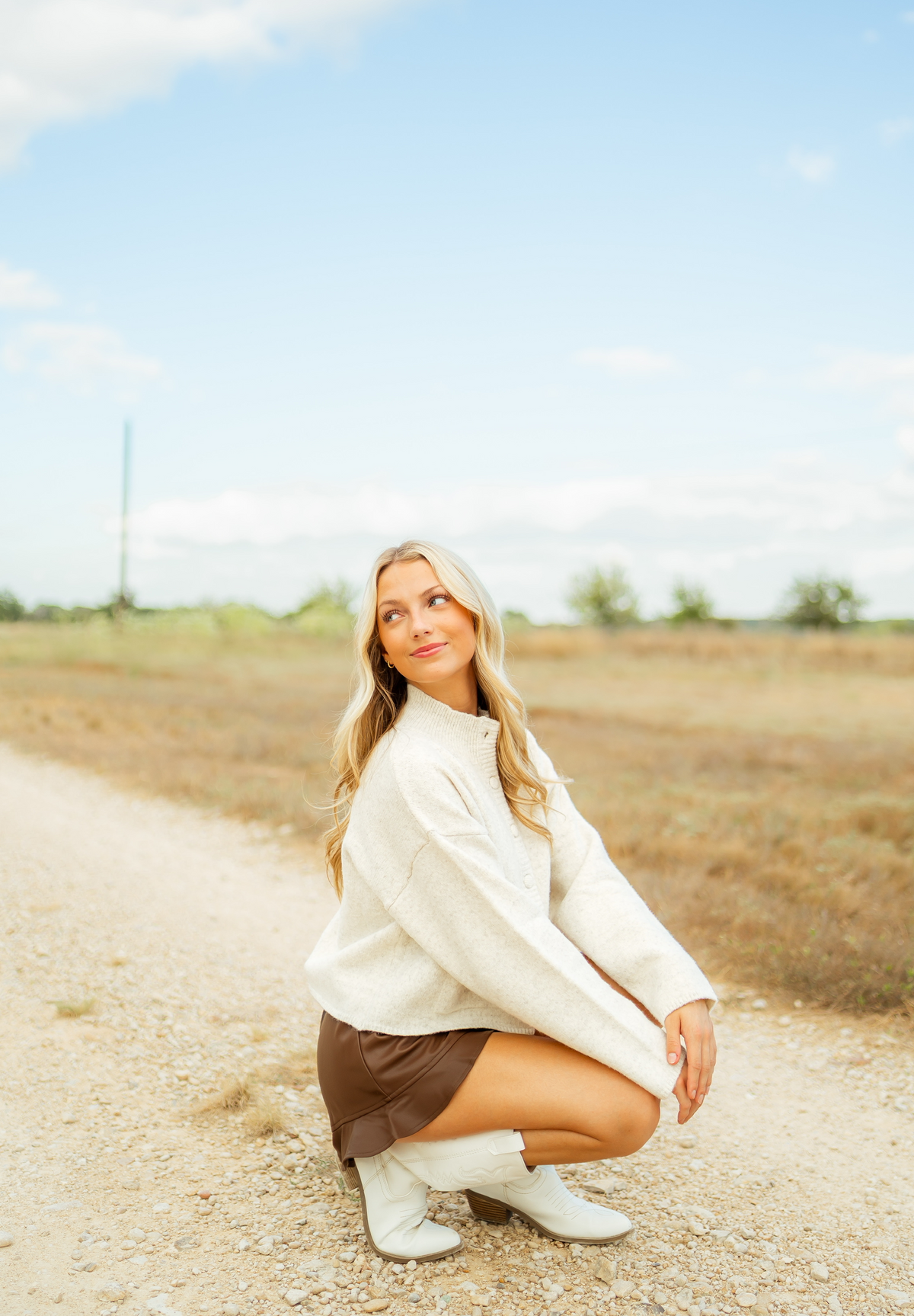 Heather mock cardigan