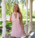 Mariella Blush Scarf Mini Dress